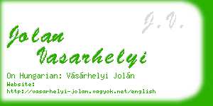 jolan vasarhelyi business card
